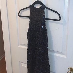 Montrez black sequin dress